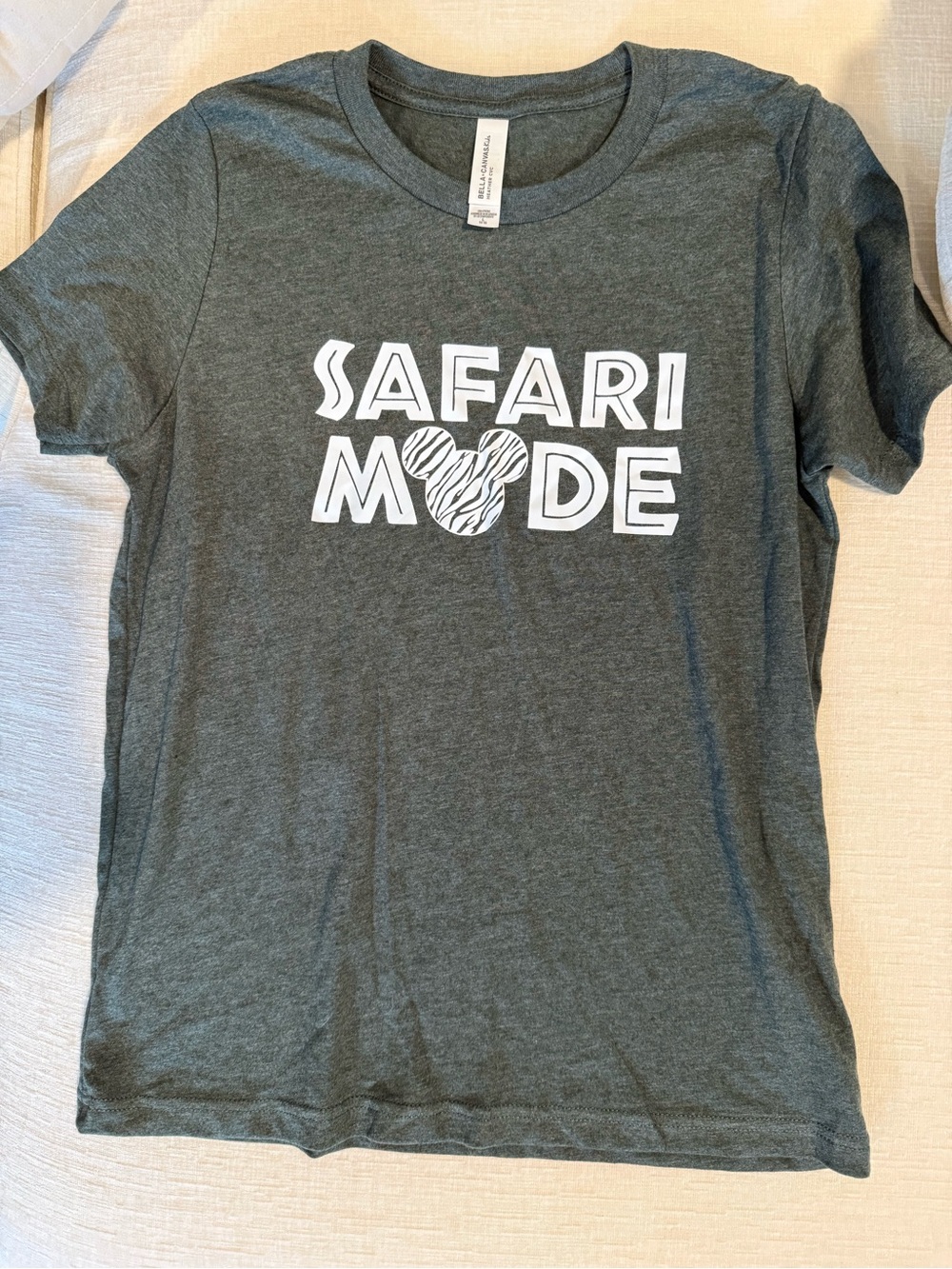 Kids Disney World Animal Kingdom 'Safari Mode' Graphic Tee - Green Gray